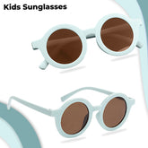 Kids Sunglasses Stylish and Compact Kids Eyewear for Summer (Light Blue)
